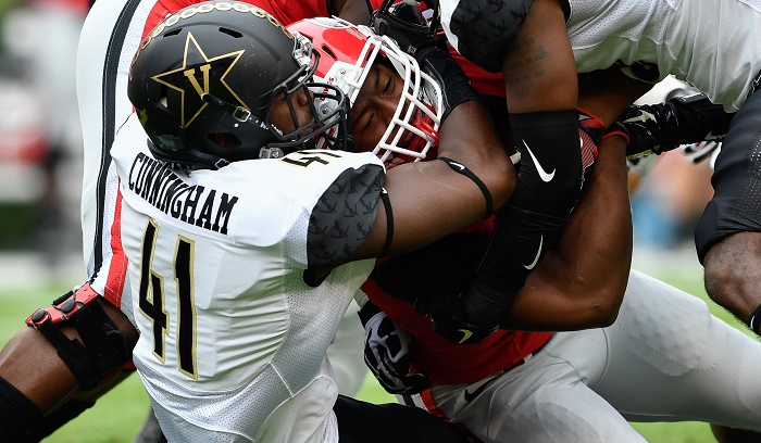 NCAA Football: Vanderbilt at Georgia